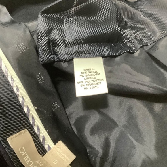 Banana Republic Martin Fit Slacks Sz 0 Navy - Picture 7 of 9